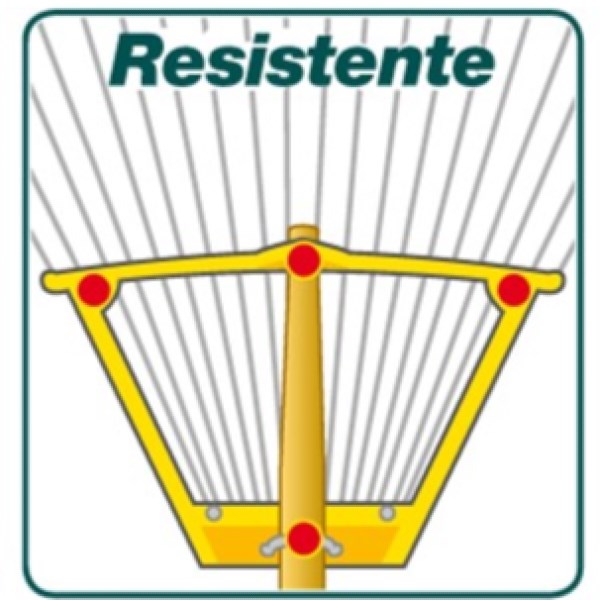 Escoba multiusos dientes redondos 4