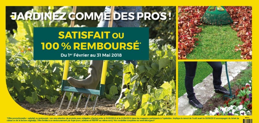 Promotion Printemps 2018 : Jardinez comme des Pros !